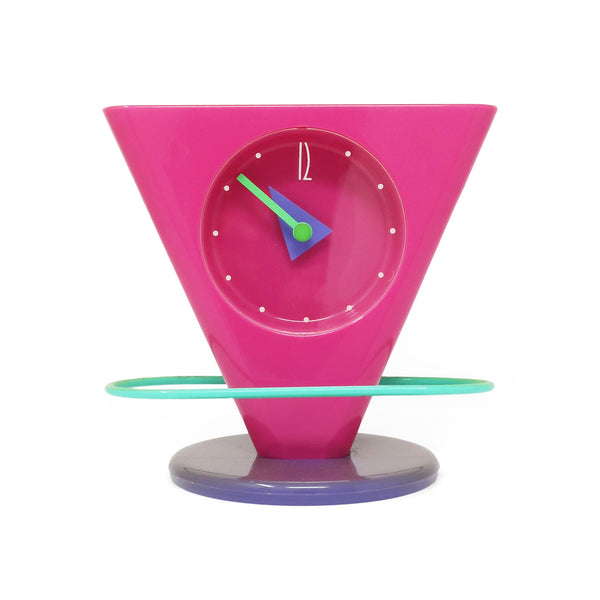 1980s Postmodern Pendulum Desk Clock