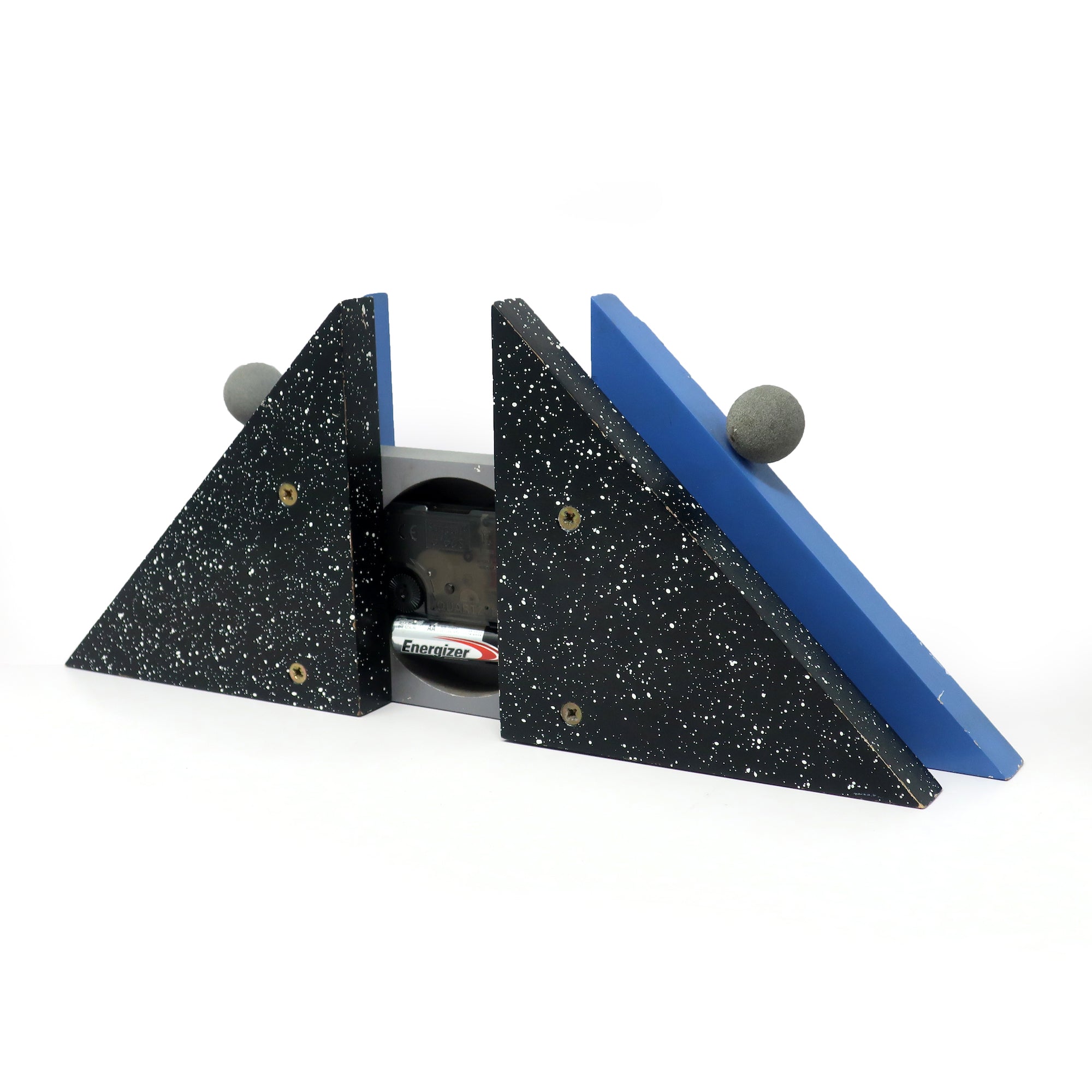 1980s French Postmodern Mantle Clock