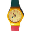 1980s Postmodern Wristwatch Wall Clock