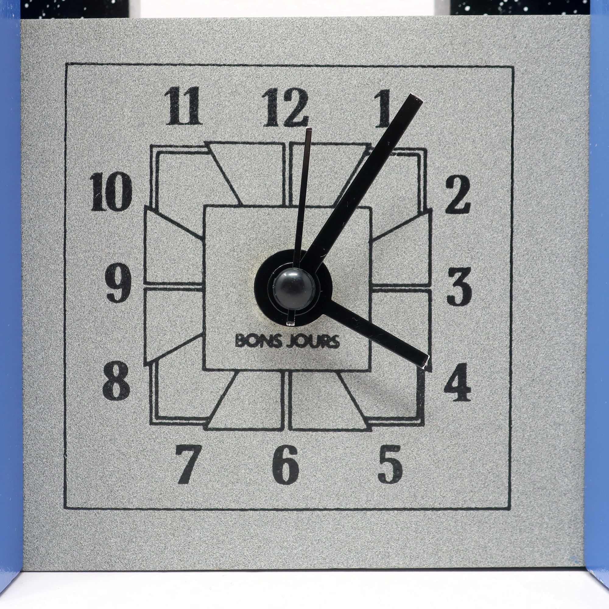 1980s French Postmodern Mantle Clock