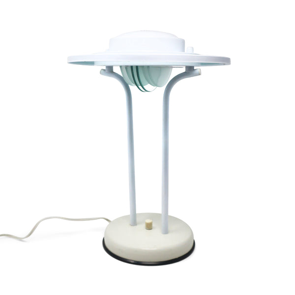 1980s Postmodern White Table Lamp by Nadair