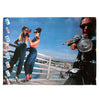 Vintage Fiorucci “Girls and Motorcycle on a Pier” Poster 1981