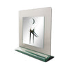 1980s Smoked Glass and Mirror Clock