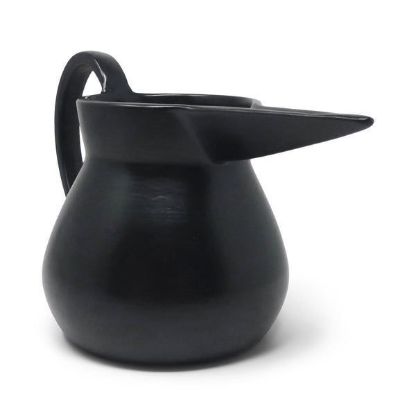1990s Italian Bucchero Ceramic "Gubbio" Blade-Spout Jug by Gio Ponti for Neoponti/Costantino