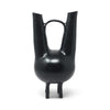 1990s Italian Bucchero Ceramic "Gubbio" Twin-Neck Vessel by Gio Ponti for Neoponti/Costantino