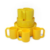 Yellow Massimo Vignelli for Heller Dinnerware - Set of 18
