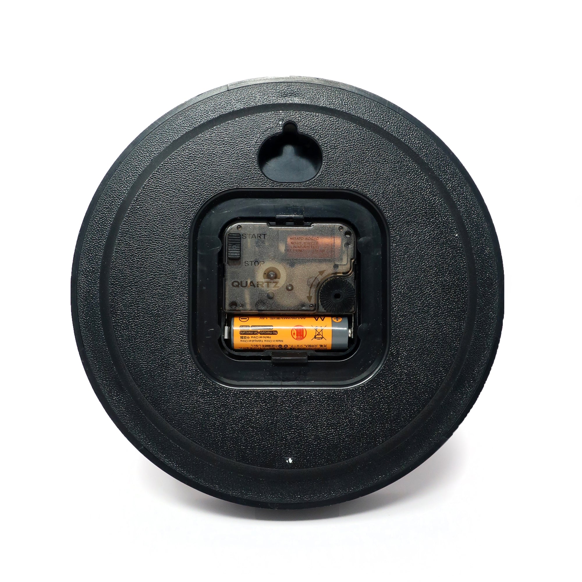 1980s Postmodern Black Wall Clock by Ko Mizuyama for Yachiyo