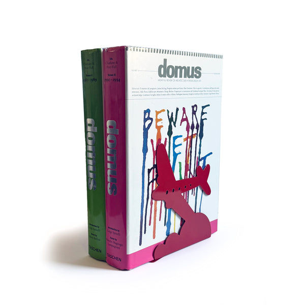 Pair of 1970s Red Airplane Bookends by Randall Schwartz for Moxie