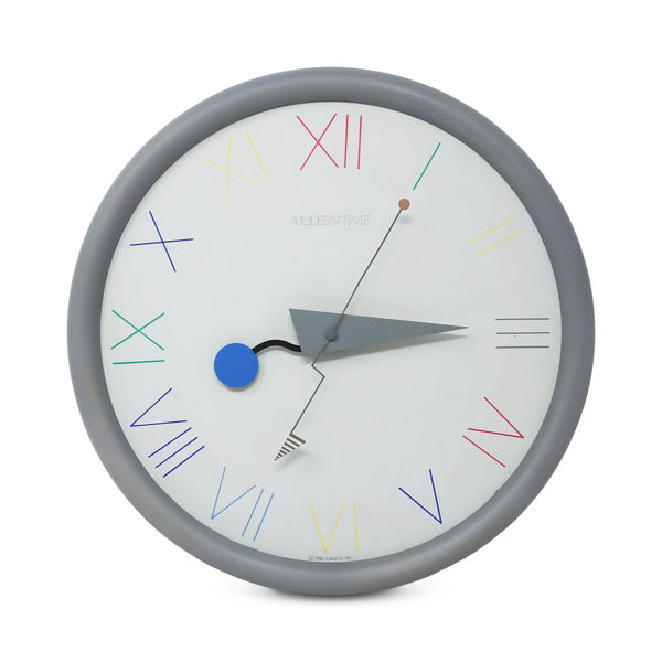 1980s Postmodern Canetti Wall Clock
