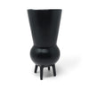 1990s Italian Bucchero Ceramic "Gubbio" Split-Rim Vessel by Gio Ponti for Neoponti/Costantino