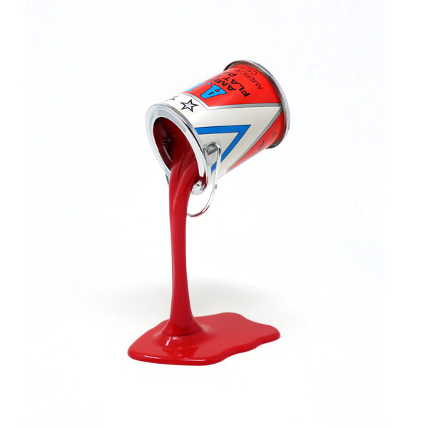 Vintage Red Pop Art APC Pouring Paint Can Bank