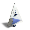 1980s Postmodern Triangular Desk Clock by Jeco