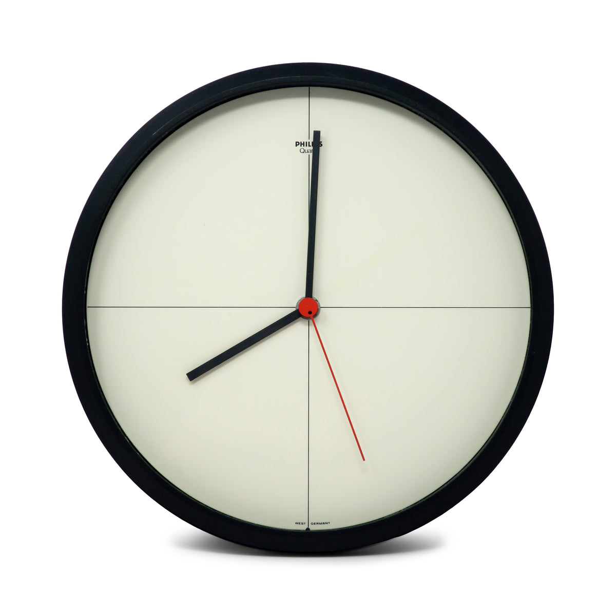 1980s Postmodern Minimalist Philips Wall Clock | Tenon Design