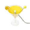 Vintage Yellow Lucite Cocktail Lamp