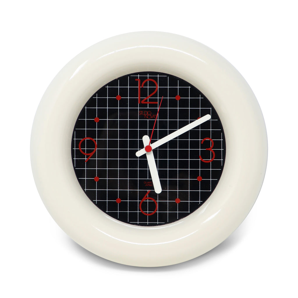 1980s Graphic Wall Clock by Studio Nova Japan