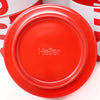 Red & White Supreme Bowls by Vignelli for Heller - Set of 12