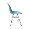 Pair of Blue Eames Dining Chairs with Eiffel Bases