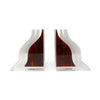 Pair of Vintage Stacked Tortoiseshell Lucite Bookends
