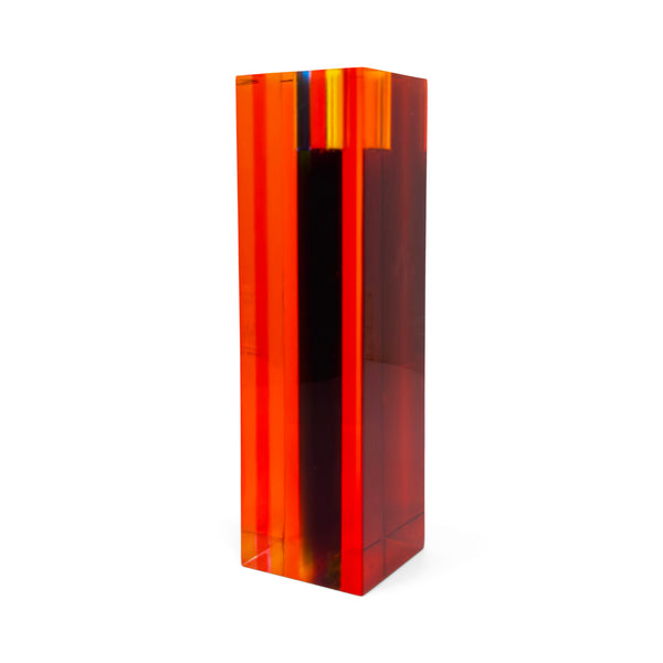 Op Art Laminated Lucite Candle Holder Attr. to Richard Soong
