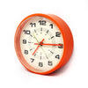 Vintage Orange Wall Clock by Howard Miller