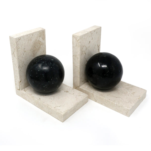 Art Deco Marble Bookends