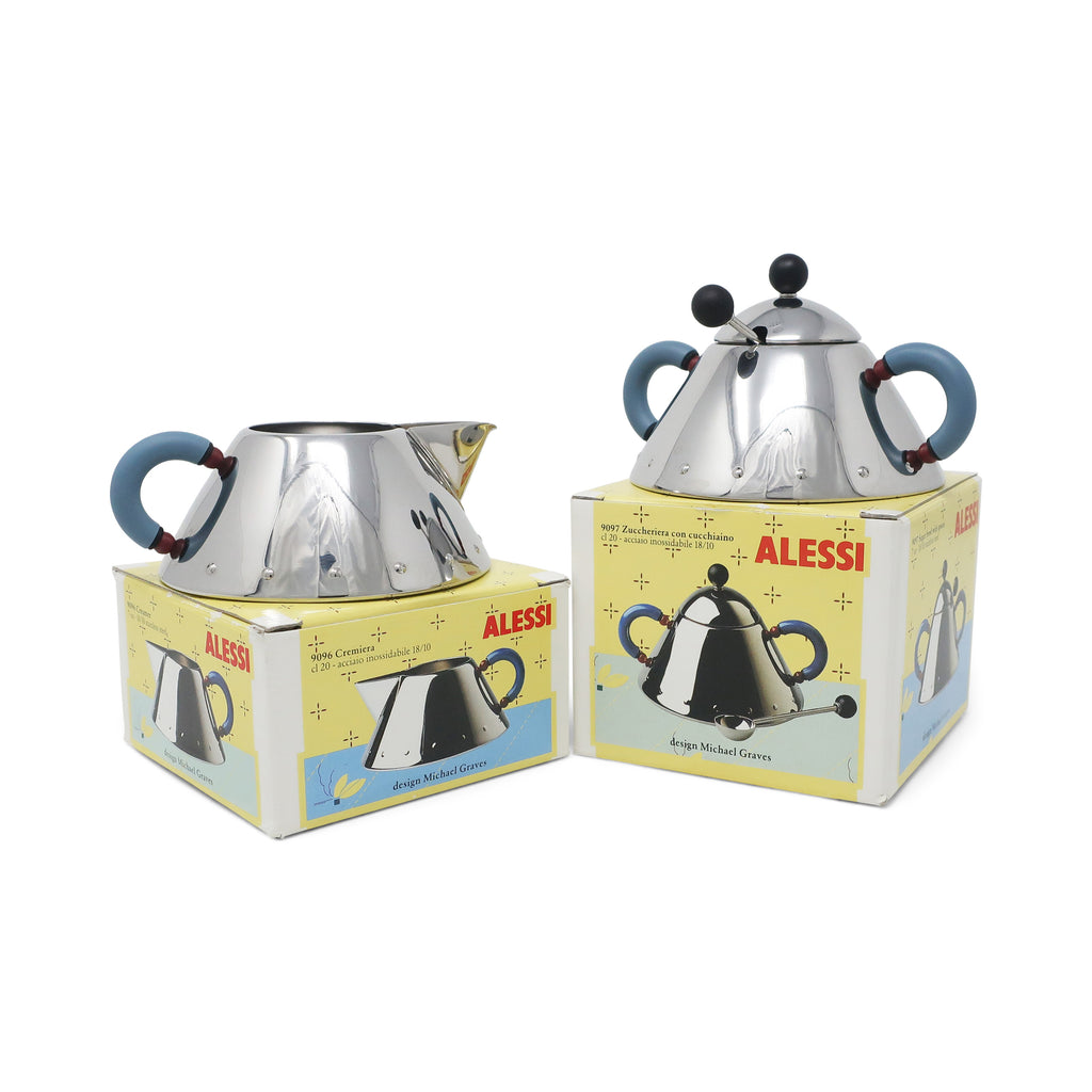 Stainless Creamer and Sugar Michael Graves for Alessi