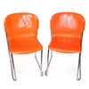 Pair of Orange SM 400 Swing Chairs by Gerd Lange for Drabert