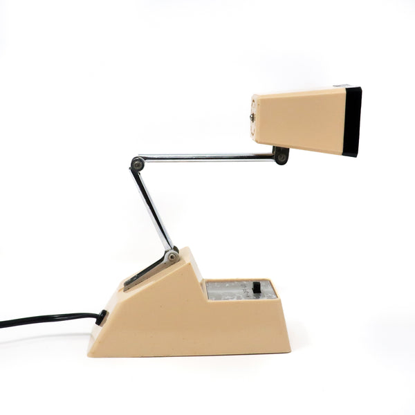 Vintage Tan Folding Desk Lamp