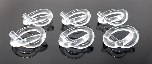 Dorothy Thorpe Knotted Lucite Napkin Rings