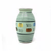 1960s Geometric Striped MCM Ceramic Vase by Babbacombe Pottery
