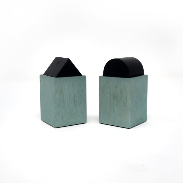 Green Post Modern Salt & Pepper by David Tisdale for Elika