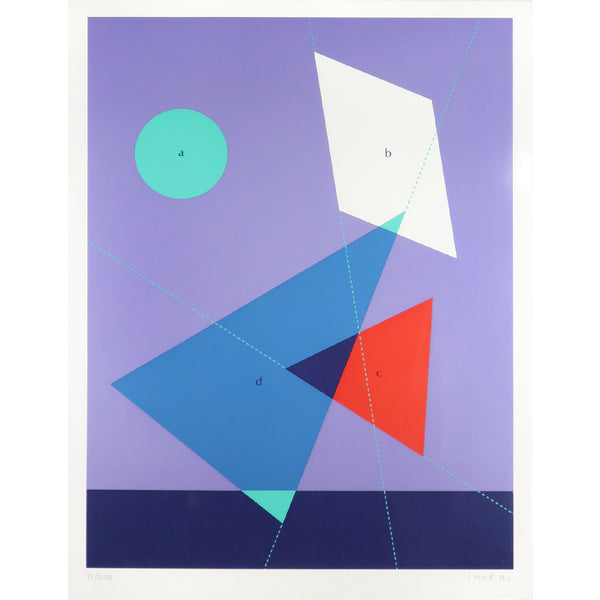 Kyohei Inukai "Flying High" or "Shapes in Motion" Serigraph (1979)