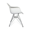 White Molded Eames Armchair on Eiffel Base for Herman Miller