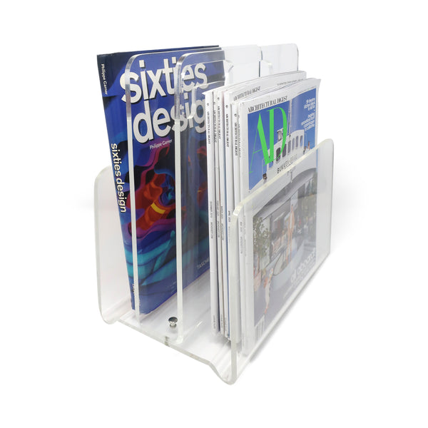 Mid-Century Modern Lucite Magazine Rack