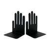 Pair of Black Metal Hand Bookends by Spectrum Designs