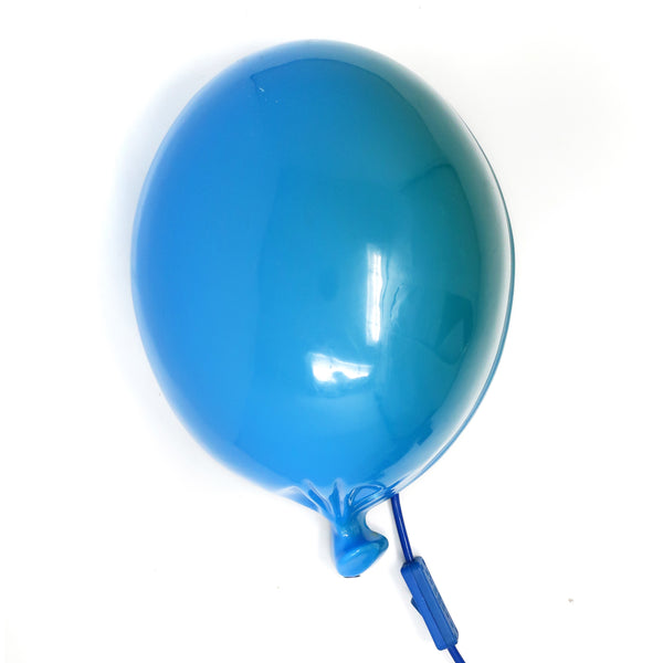 Vintage 1980s Blue Balloon Wall Lamp