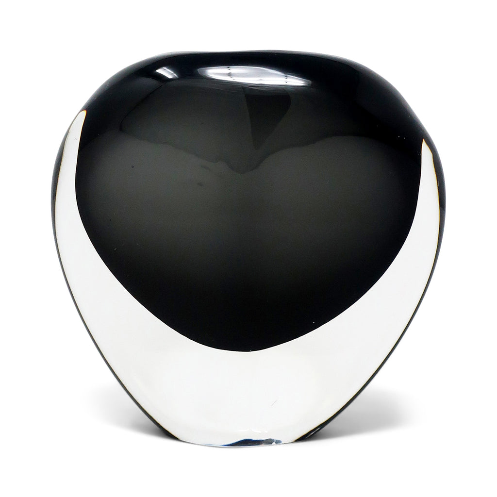 Smoked Glass Vase by Nils Landberg for Orrefors