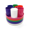 Rainbow Massimo Vignelli for Heller Dinnerware - Set of Six Dinner Plates + 6 Mugs
