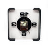 1970s Black Lucite Wall Clock by Empire Art