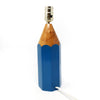 Vintage Blue Lightolier Pencil Lamp