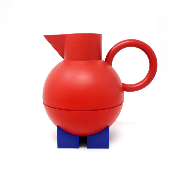 Postmodern Red Euclid Thermos by Michael Graves for Alessi