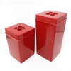 Vintage Red Dansk Storage Containers