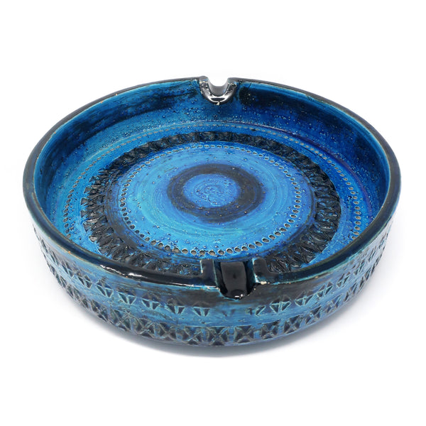 Large Rimini Blue Ashtray by Aldo Londi for Bitossi