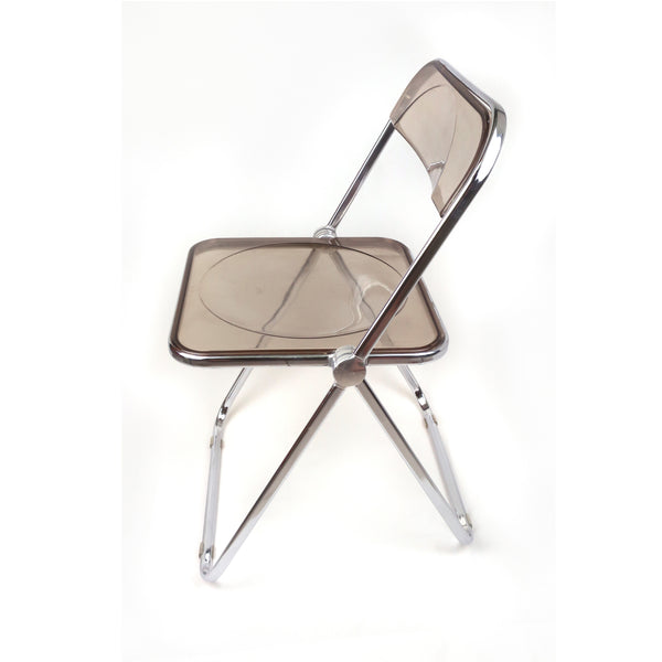 Plia Lucite and Chrome Folding Chair by Giancarlo Piretti for Castelli