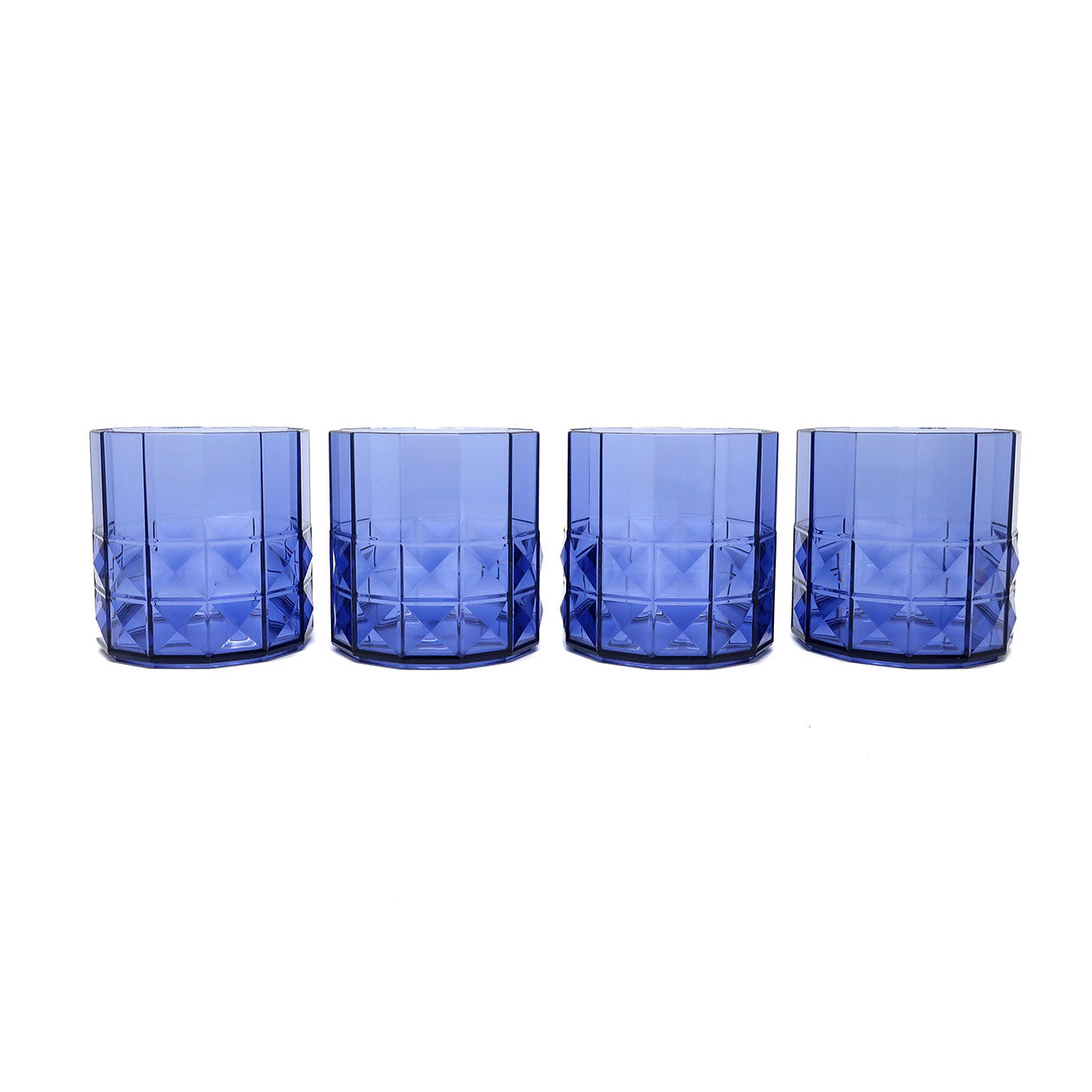 Four Vintage Dansk Skal Lowball Glasses by Gunnar Cyren Tenon Design