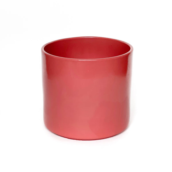 Pink Twelve Inch Gainey Ceramic Planter