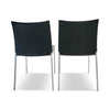 Pair of Black Leather Lia Chairs by Roberto Barbieri for Zanotta