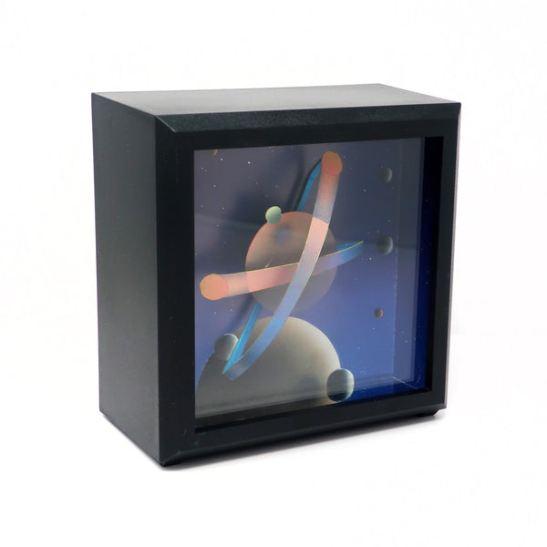 1987 Postmodern Desk Clock by Douglas Chalk for Clever Clocks