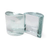 Vintage Cast Glass Bookends by Blenko