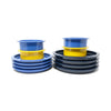 Blue & Yellow Stacking Dishes by Gunnar Cyren for Dansk - Set of Twelve